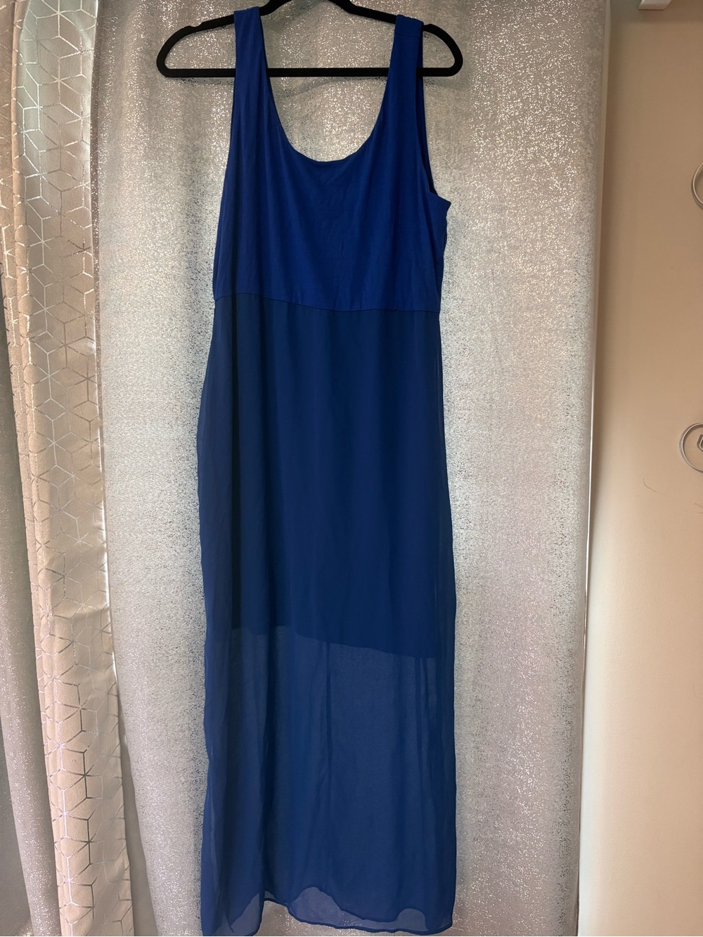 Apt. 9 Royal Blue Sleeveless Maxi Dress